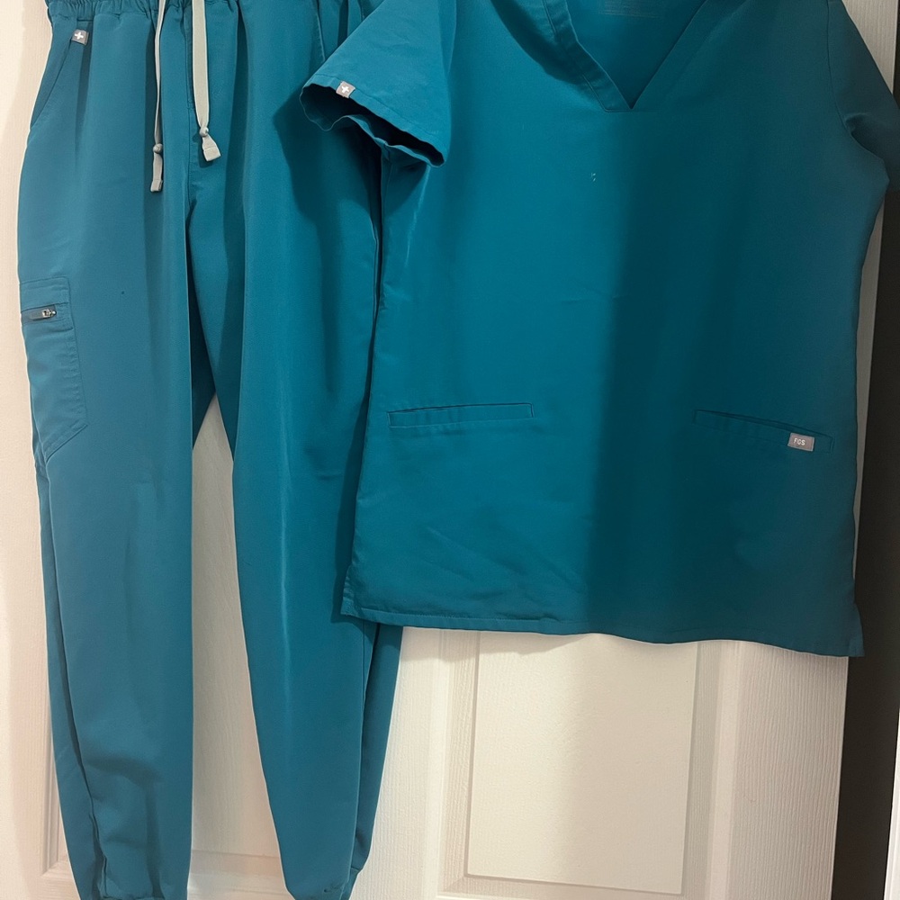 Figs Blue Jogger Track Pants with Relaxed Fit